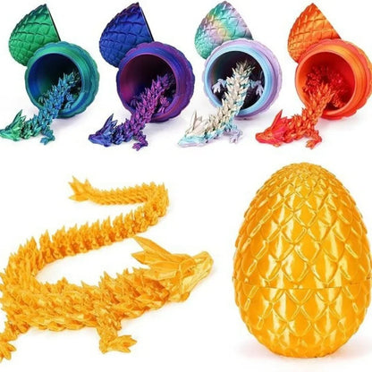 3D Printed Dragon Egg Gift Set Crystal Collectible Statue Home Decor