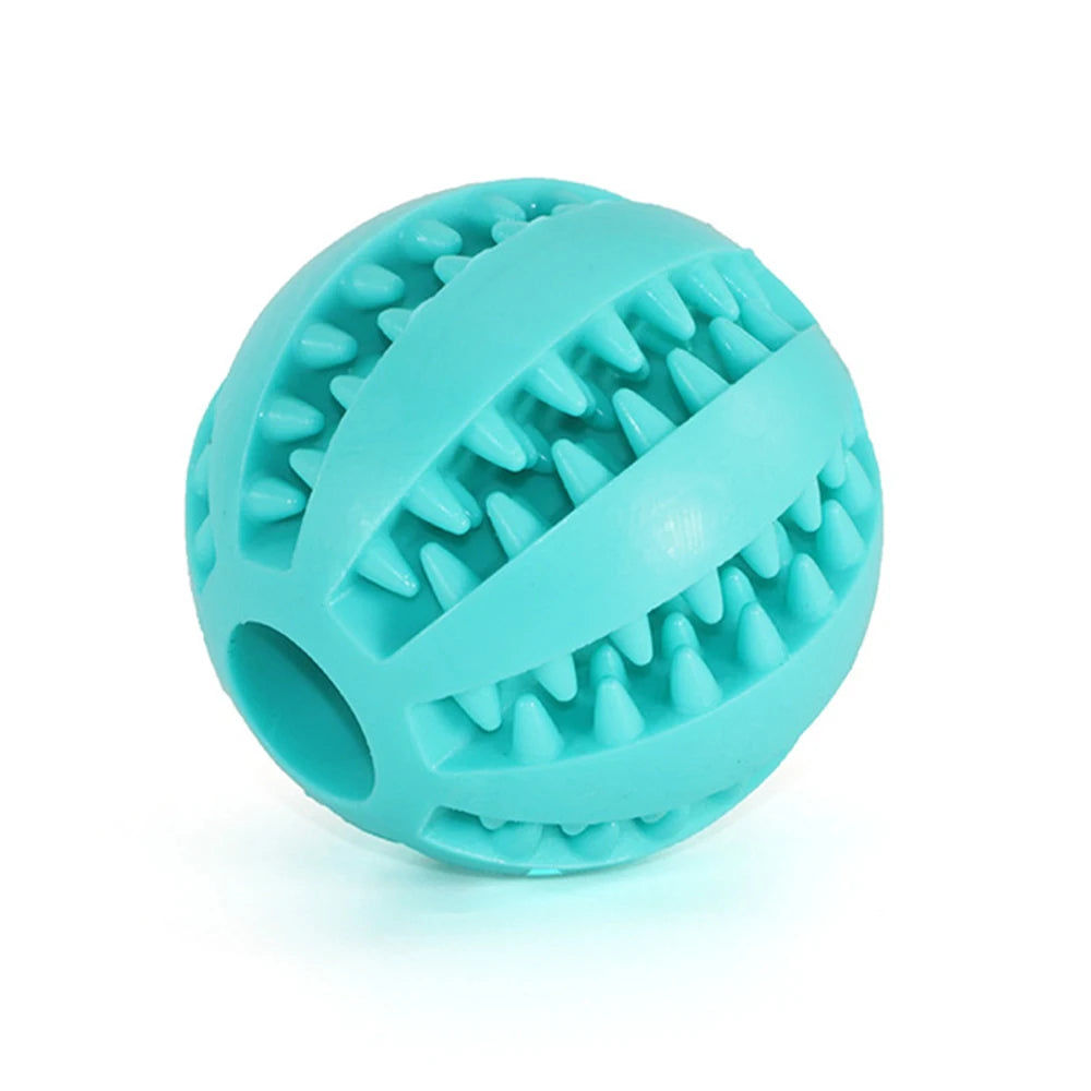 rubber dog chew toy - indestructible snack and tooth cleaning interactive ball for large dogs - durable soft pet accessories for dog training and play