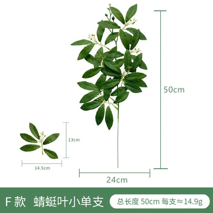 Artificial Eucalyptus Leaf Arrangement - Plastic Decorative Plant for Weddings, Showers, Home or Exhibition Use - Ideal for Desktop and Outdoor Display