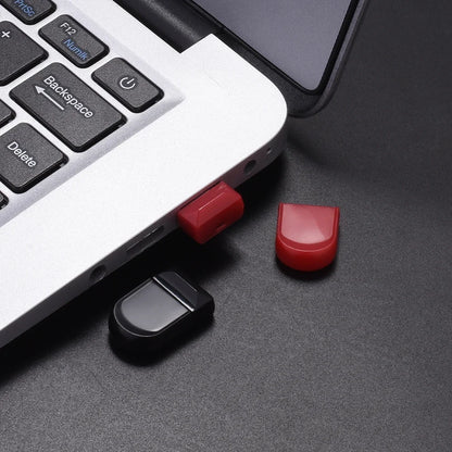 Mini USB 3.0 Flash Drive 64GB with Free Chain, Shatterproof Waterproof Memory Stick for PC, Laptop, Car, TV - Creative Gift in Black, Red, White
