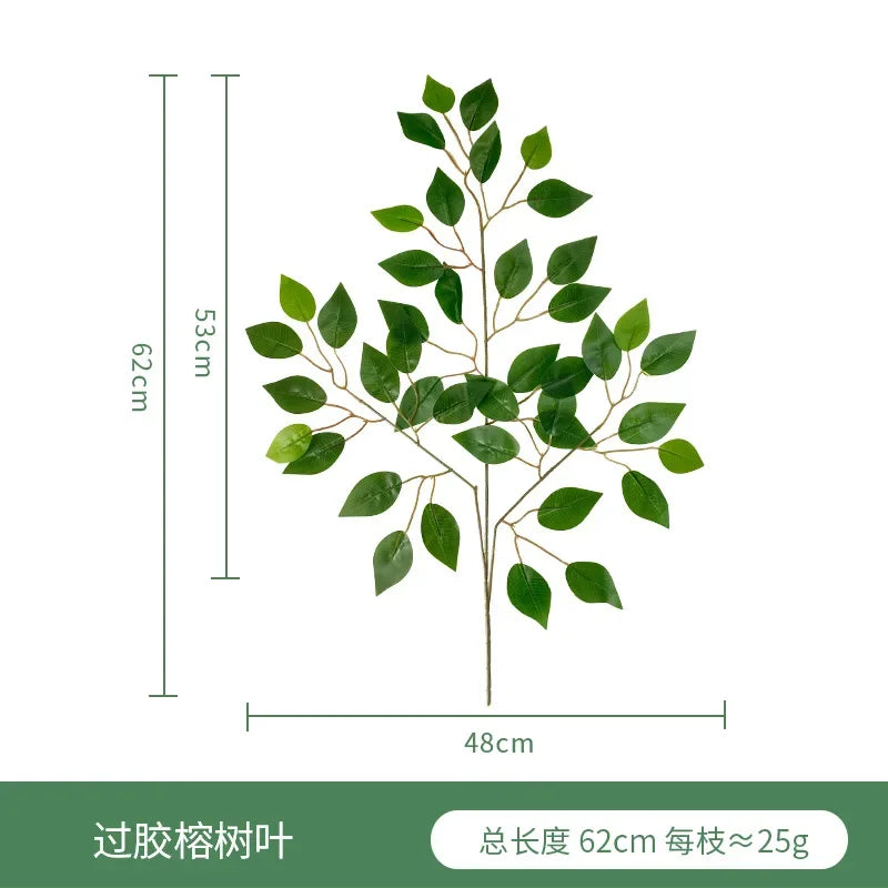 artificial eucalyptus leaf arrangement - plastic decorative plant for weddings, showers, home or exhibition use - ideal for desktop and outdoor display