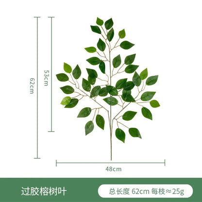 Artificial Eucalyptus Leaf Arrangement - Plastic Decorative Plant for Weddings, Showers, Home or Exhibition Use - Ideal for Desktop and Outdoor Display
