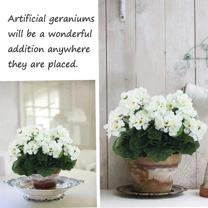 Silk Begonia Artificial Flowers Bouquet, Home and Event Decor, Ideal for Weddings, Anniversaries, Birthdays, Indoor Outdoor Use, Elegant Silk Floral Arrangement