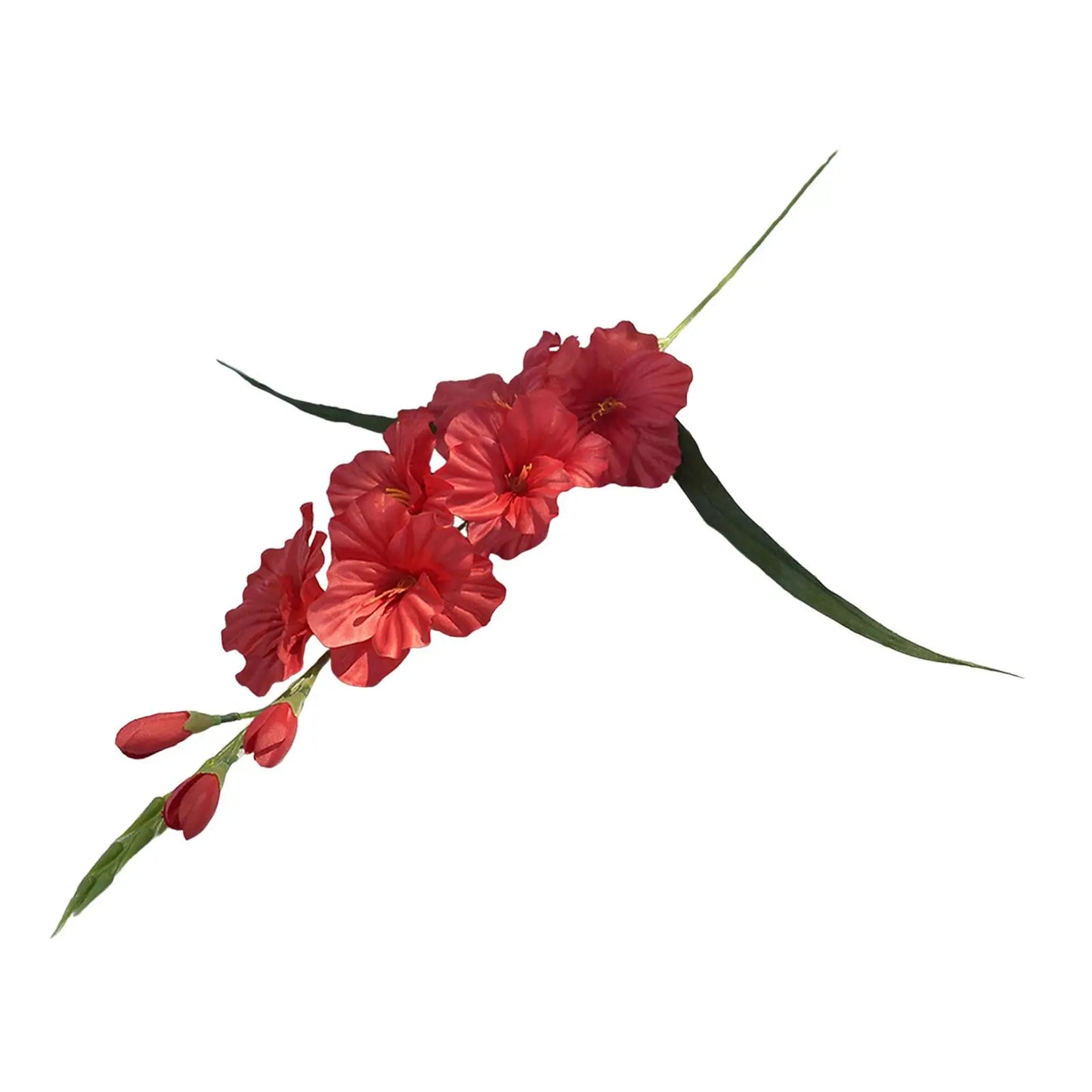 artificial gladiolus silk flower branches for wedding, party, office, valentine's, home decor, table centerpieces, anniversary, outdoor, vase filler, gift idea
