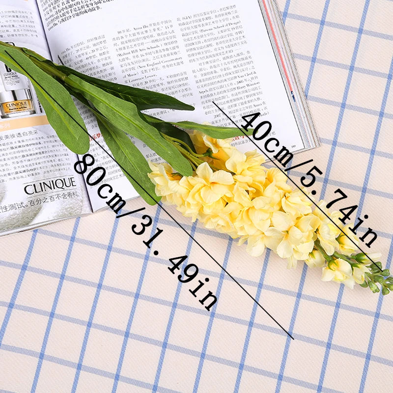 artificial hyacinth flowers violet silk green leaves for wedding anniversary party decor indoor home decoration