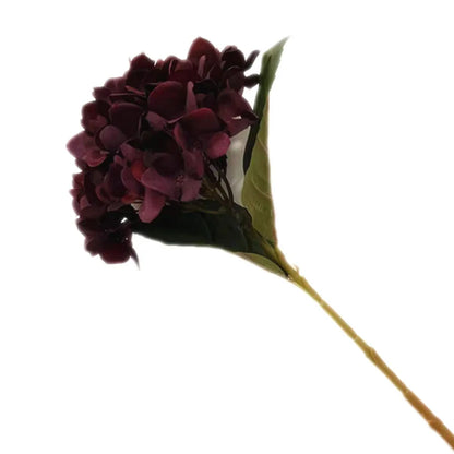 Artificial Hydrangea Flower Branch 44cm, Colourful Silk Plastic Decoration for Weddings, Anniversaries, Home & Hotel Decor, Indoor Use, Various Colours Available