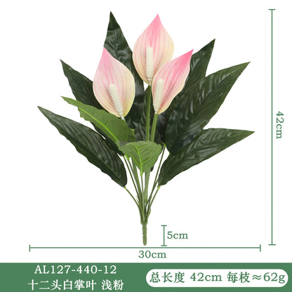 Artistic White Artificial Flower Branch 100cm | Silk Texture | Home & Event Decor | Ideal for Weddings, Anniversaries & Indoor Decoration