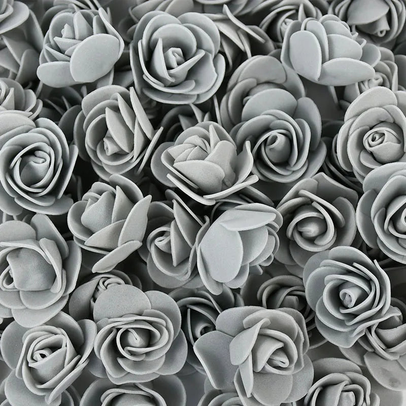 artificial foam rose flowers, 100/300pcs 3cm, diy craft supplies for wedding, valentine's day, bridal shower, home decor, indoor floral arrangements