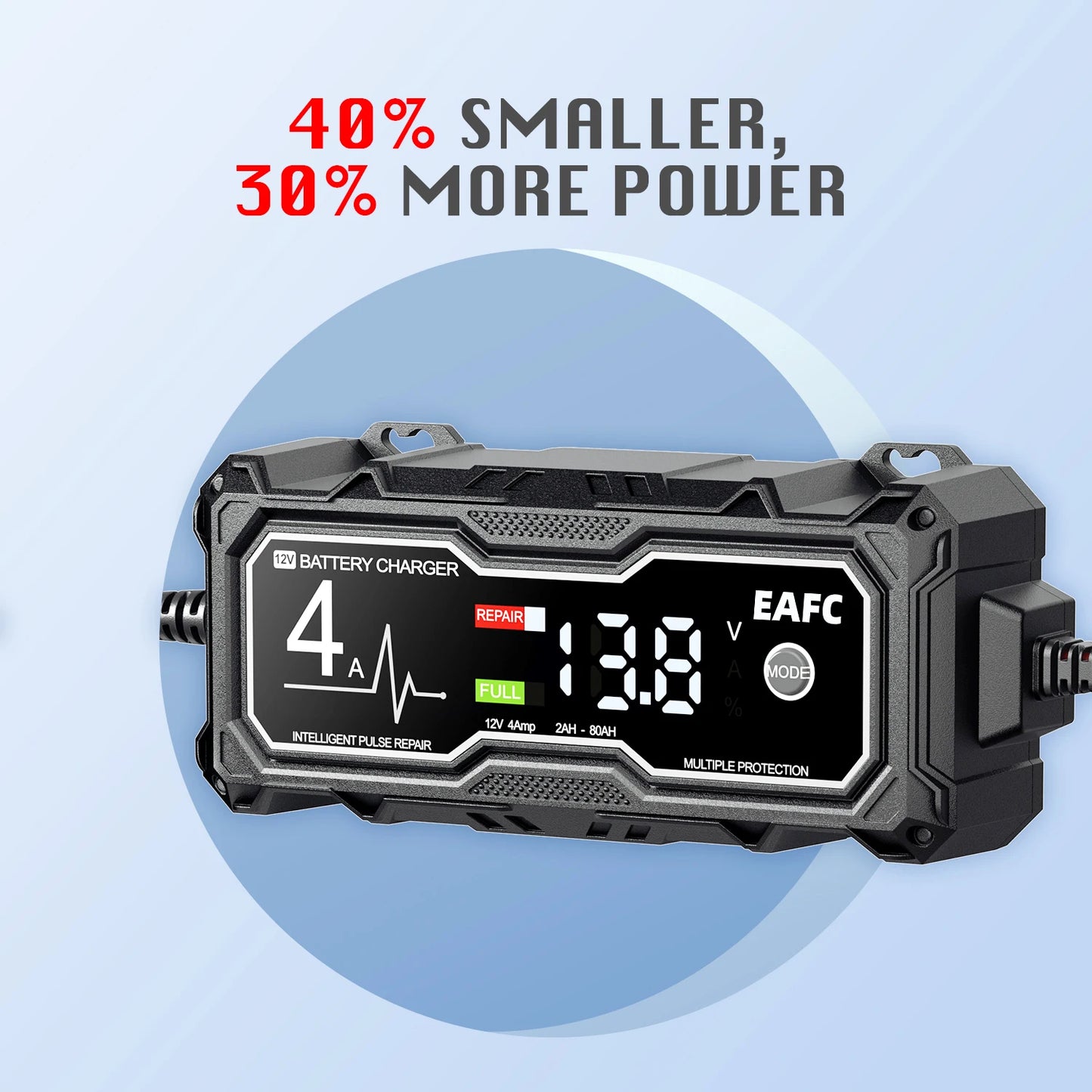 b0dphwrggl eafc 12v 4a car motorcyclebattery charger lcd display  intelligent chargers multiple protection pulse repair agm batterycharger