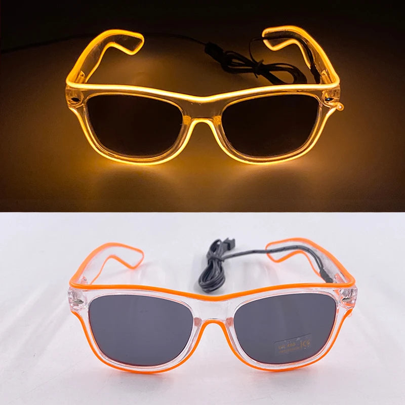 funny light up glasses luminous led mosaic glasses for men and women - halloween party supplies, glowing neon gafas for festive celebrations
