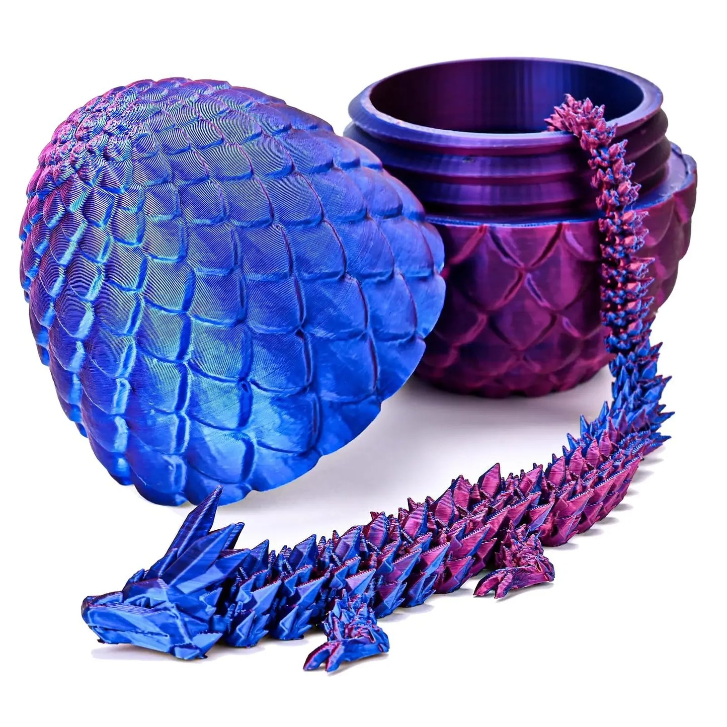 1set 3d printed dragon egg with dragon figurine funny gift room decor