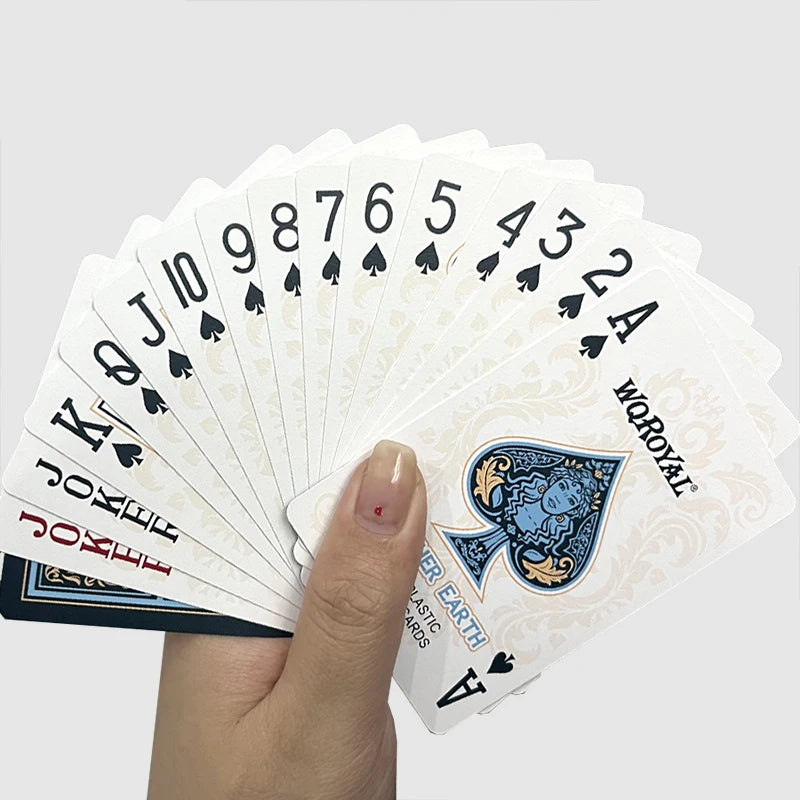 4 high-end personalized pvc playing cards mother earth custom deck - durable customizable poker cards with elegant gaia design for gaming and gifts