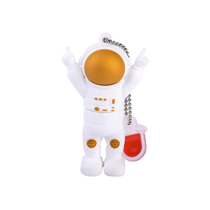 USB Flash Drive 16GB-128GB Astronaut Design, Creative Silicone Memory Stick, Cool Gift Pen Drive with Free Key Chain, USB 2.0, Portable Storage for PC & Laptop