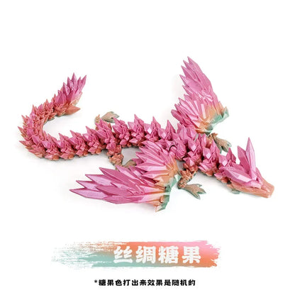 3D Dragon Rotatable Articulated Dragon Egg Kid Gifts Realistic Dragon Statue for Landscaping Decoration Printed Figures Animals