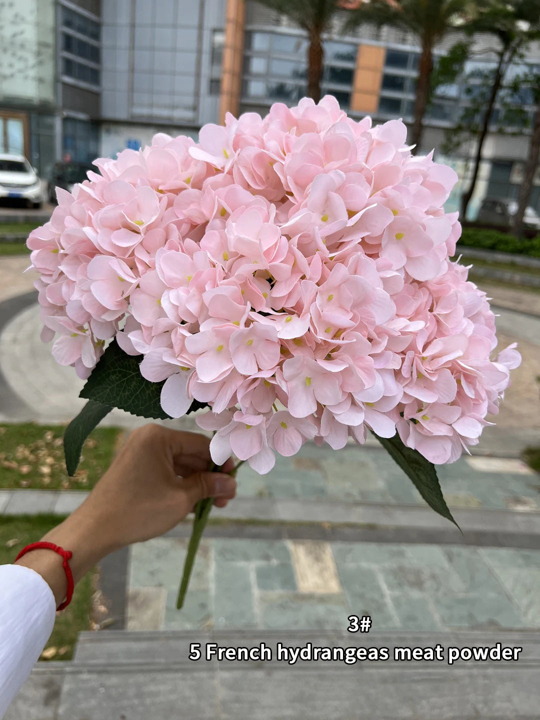silk hydrangea bouquet artificial flowers for wedding, home decor, diy floral arrangement, bridal baby shower, indoor party decoration, large size