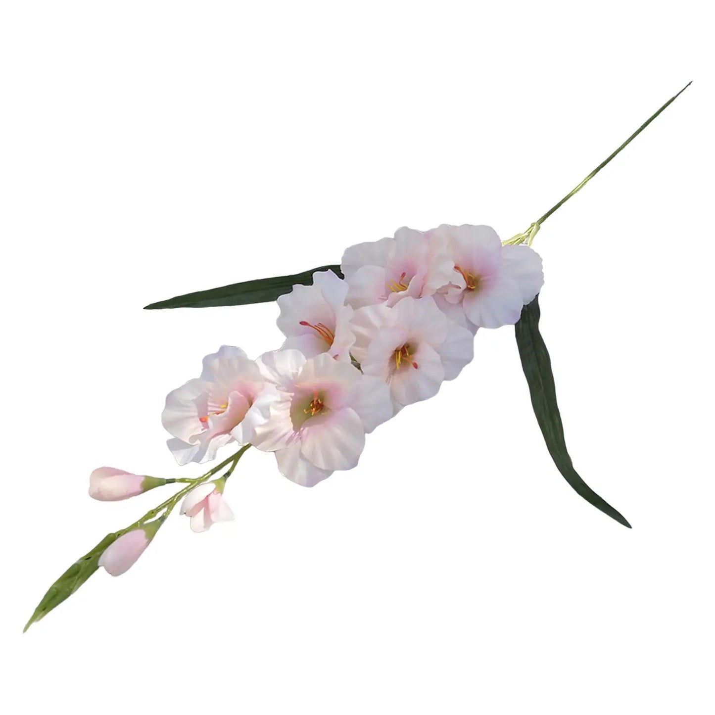 artificial gladiolus silk flower branches for wedding, party, office, valentine's, home decor, table centerpieces, anniversary, outdoor, vase filler, gift idea