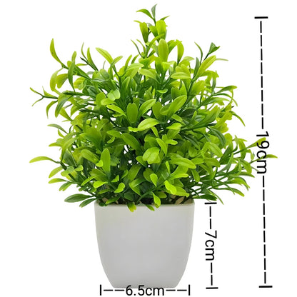 Artificial Bonsai Plant for Desktop, Office, or Window Sill | Plastic Decorative Potted Plant | Ideal for Home Decor, Outdoor Exhibitions | Natural-Looking Indoor Ornament
