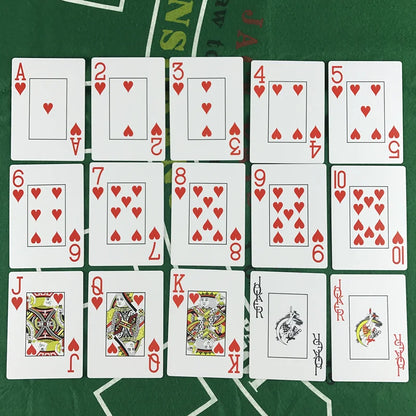 2 PCS/Set Waterproof Plastic Poker Playing Cards 2.48x3.46 Inch Scrub Cards for Texas Hold'em and Baccarat Game Nights, Durable and Easy to Handle Playing Cards