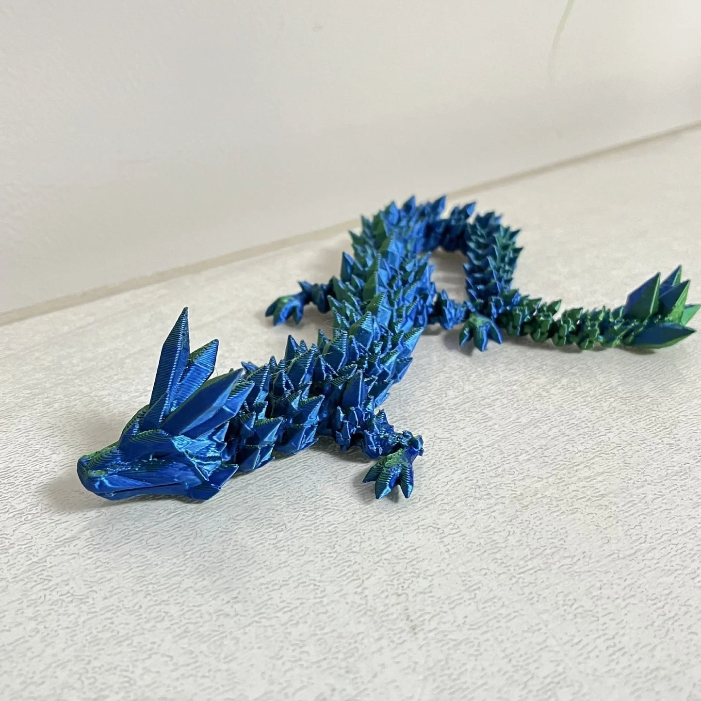 3d printed antistress dragon fidget toy rotatable articulated 30cm colors