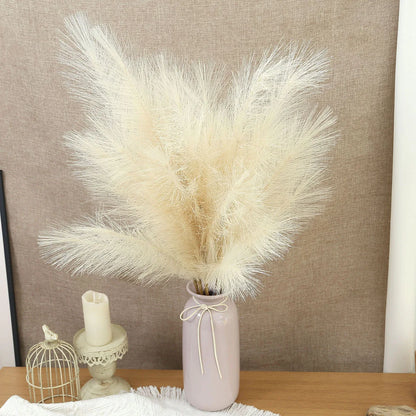 Artificial Pampas Grass Bouquet, 42cm Fake Reed Grass for Boho Decor, Indoor Outdoor Vase Display, Party Bridal Shower Decoration, Plastic Flower Arrangement, Multiple Pack Options