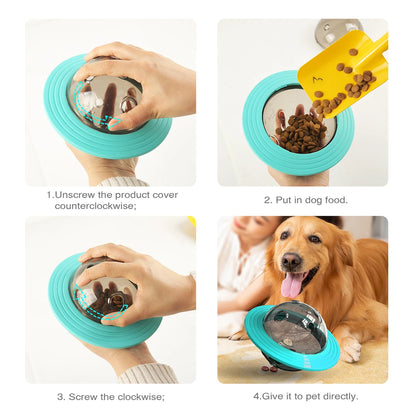 Interactive Dog Treat Dispensing Ball | Durable Pet Puzzle Toy for IQ Training | Slow Feeder for Puppies & Adult Dogs | Adjustable Difficulty for Engaging and Stimulating Play