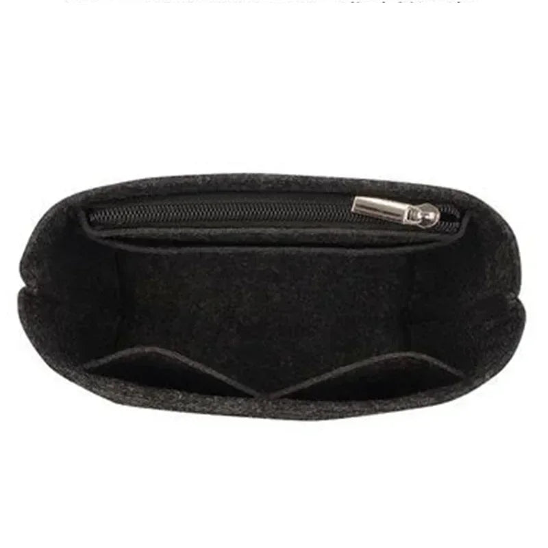 felt cloth insert bag for longchamp le pliage cuir top handle bag xs organizer makeup pouch travel inner handbag storage divider
