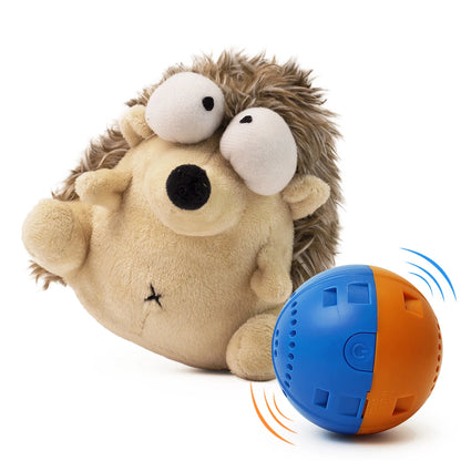 Interactive Plush Dog Toy Ball, Battery-Operated, Soft Fleece, Chew & Fetch, Ideal for Small Dogs & Puppies, Durable Pet Entertainment, Mental Stimulation & Exercise