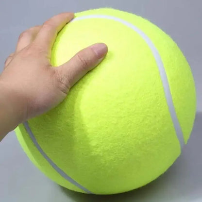 Large Plush Tennis Ball Toy for Dogs, Interactive Fleece Chew & Training Aid, Durable Exercise & Play, 7/8/9.5 Inch, Great for Indoor & Outdoor Pet Fun