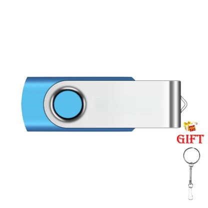 USB Flash Drive 128GB/64GB/32GB/16GB/8GB/4GB Memory Stick - High Speed, Colourful, Portable Storage for Laptop, PC, TV - Creative Business Gift Keychain