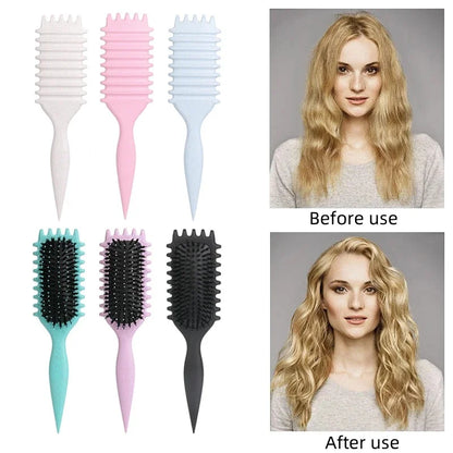 B0CZQYDWFR Salon Styling Curly Hair Styling Brush Curl Hair Brush for Combing and Shaping Men's and Women's Curls Reduce Pulling Tools