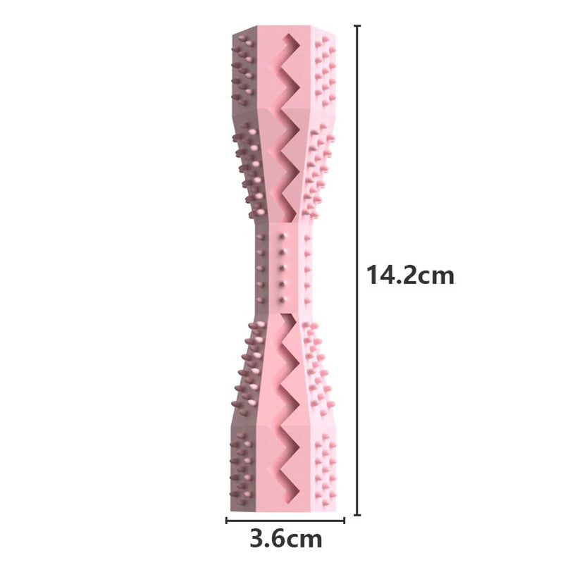 durable hexagonal dog chew toy stick for teeth cleaning, interactive pet chew, bite-resistant, suitable for all dog sizes, promotes healthy gums and exercise