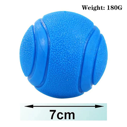 Eco-Friendly Rubber Dog Chew Ball - Non-Toxic, High Bounce, Tooth Cleaning, Bite-Resistant, Ideal for Dogs of All Ages, Fetch & Training, Indoor/Outdoor Fun