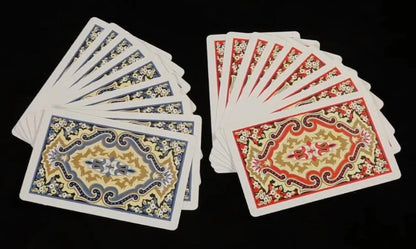 Boxed Red and Blue Bridge Playing Cards Table Game Bundle - 2 Decks Waterproof for Family Fun, Card Games, Poker, Rummy, Indoor and Outdoor Use