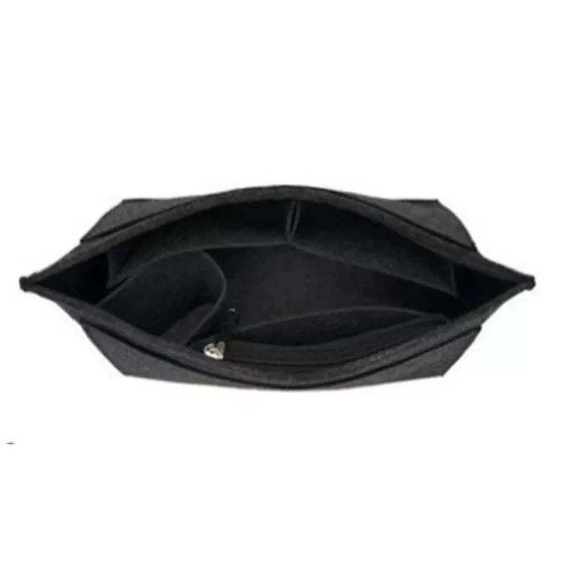 b0c39r3d12 make up organizer felt insert bag for women handbag travel inner purse portable cosmetic bags fit various brand bags