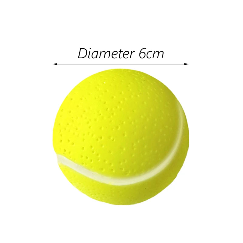 squeaky rubber dog ball toy, durable 6cm chew toy for puppies & small dogs, interactive plastic fetch ball, ideal for training & reducing pet boredom