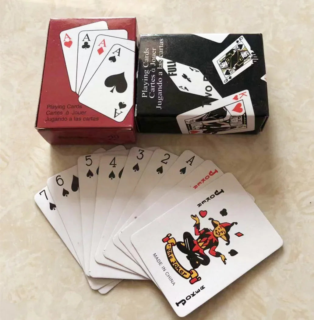 1 piece mini cute poker cards playing game creative gift travel accessory for kids and adults, compact card game for family fun, party game, and outdoor activities