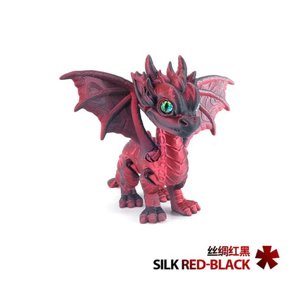 3D Dragon Rotatable Articulated Dragon Kid Gifts Realistic Statue Decor