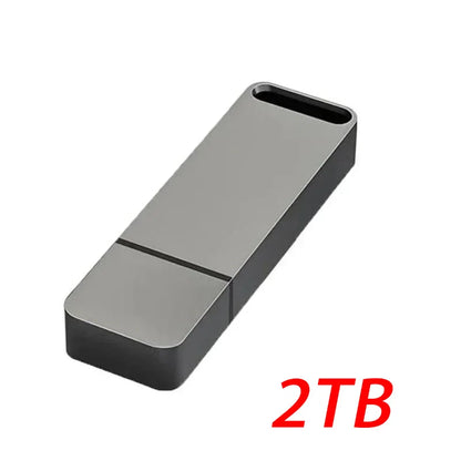 16TB USB3.2 Flash Drive, OTG Portable Storage Device, Metal Body, High Speed Transfer, Waterproof Memory Stick, Compatible with Type-C and Computers