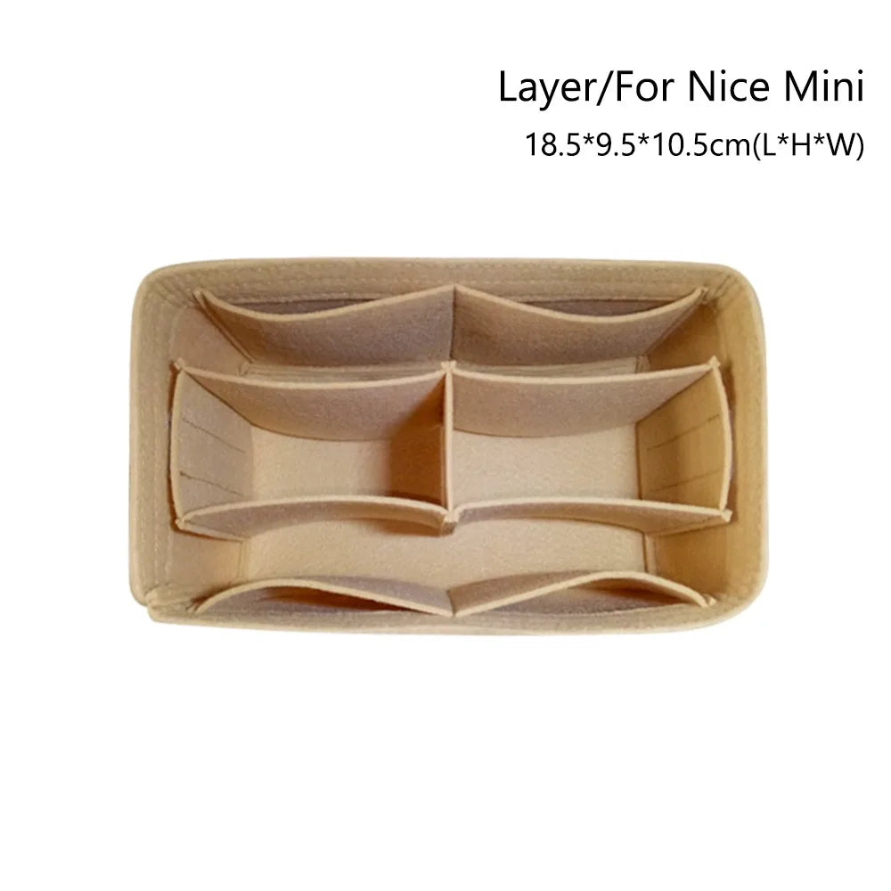 soft pouch organizer felt insert bag inner bag handbag insert bag purse linerfor longchamp le pliage backpack bag