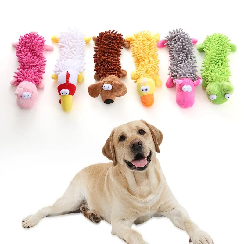 interactive squeaky plush dog toy | soft fleece for puppies & small dogs | safe, durable, stimulating play | ideal for exercise & indoor fun | perfect gift for pet owners