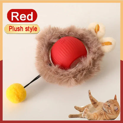 4.462 B0DKJPVJK4 green Automatic Rolling Ball Interactive Ball Cat Toys Pet Supplies Electric Dog and Cat Training To Imitate Rat Rechargeable Products