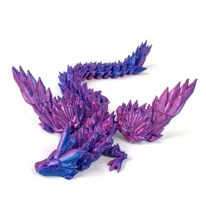 3D Printing Dragon Ornaments Sculpture Flexible Articulated Figurines Toys