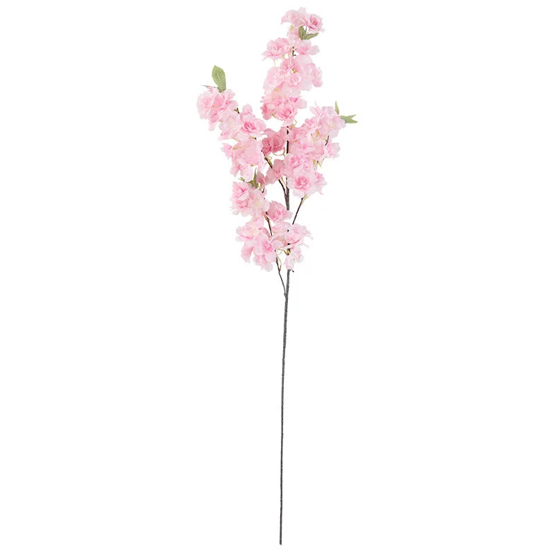 artificial cherry blossom branch, 80cm, silk cloth flowers for weddings, birthdays, parties, home and office decoration, indoor flower arrangement accessory