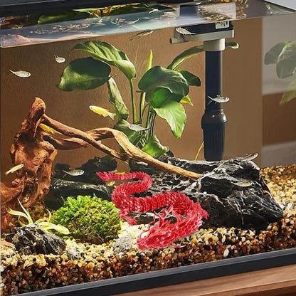 Crystal Dragon Action Figures 3D Printed Articulated Dragon With Egg Dinosaur Christmas Fidget Toy For Girls Kids Easter Basket