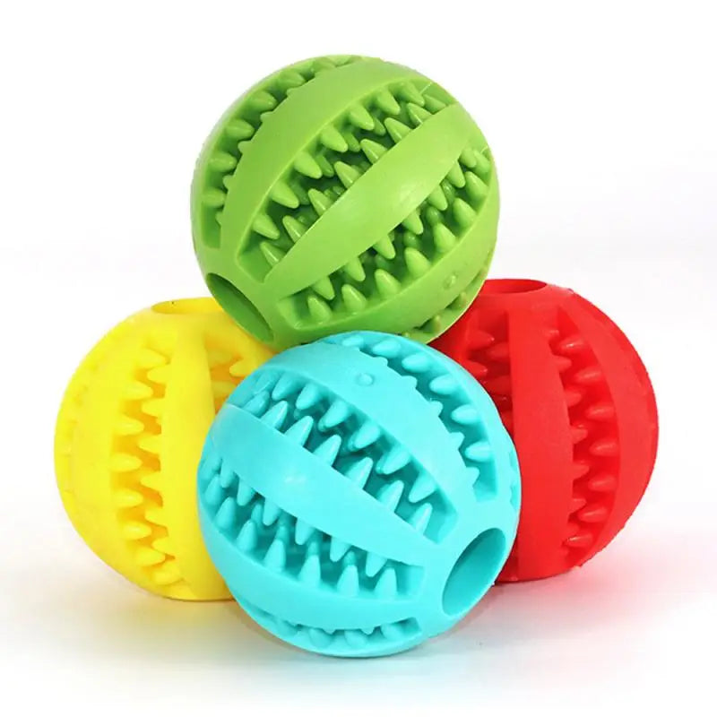 durable rubber dog chew ball toy | interactive elastic ball for teeth cleaning | pet fetch play | ideal for aggressive chewers | safe, non-toxic material