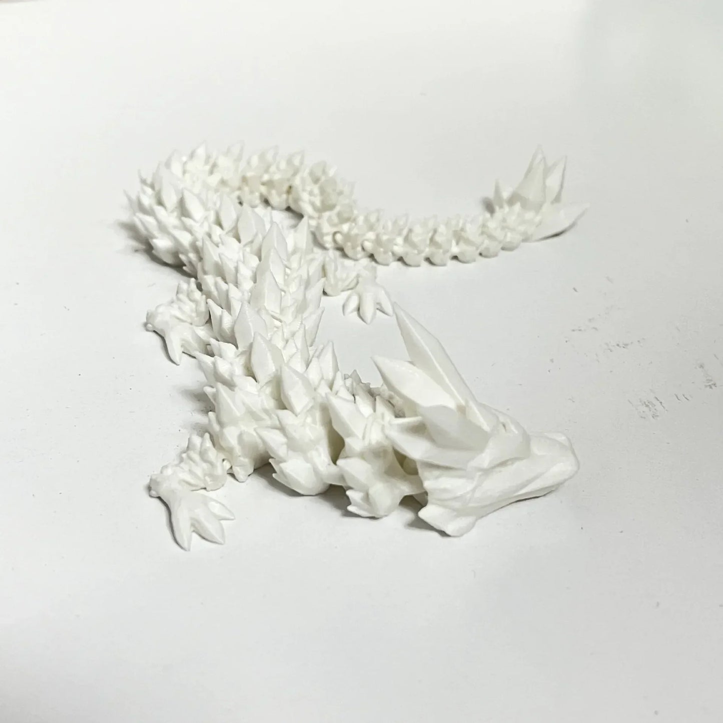3d printed antistress dragon fidget toy rotatable articulated 30cm colors