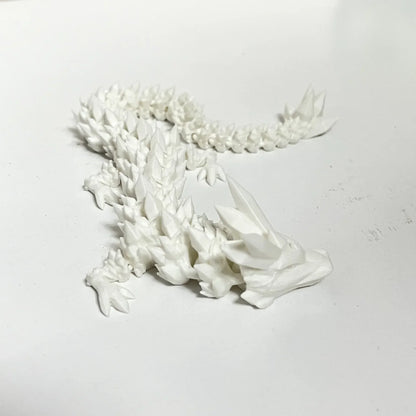 3D Printed Antistress Dragon Fidget Toy Rotatable Articulated 30cm Colors