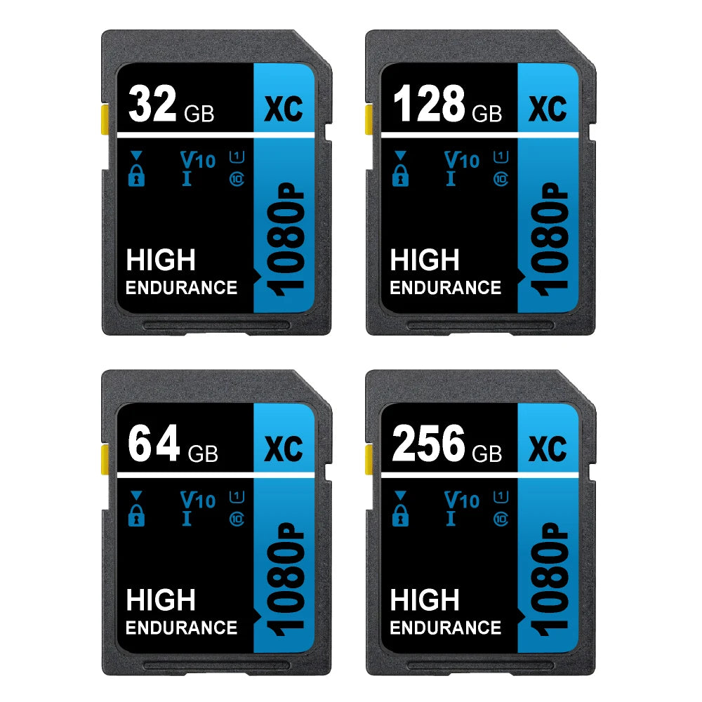 extreme pro sd card 128gb 64gb 32gb 16gb 256gb 512gb uhs-i high speed class 10 v10 sd memory card for camera, notebook and digital devices storage