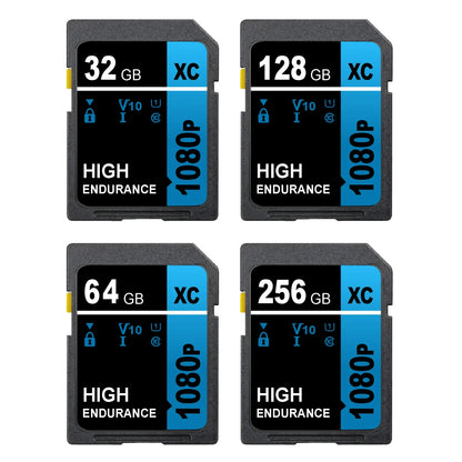 Extreme PRO SD Card 128GB 64GB 32GB 16GB 256GB 512GB UHS-I High Speed Class 10 V10 SD Memory Card for Camera, Notebook and Digital Devices Storage