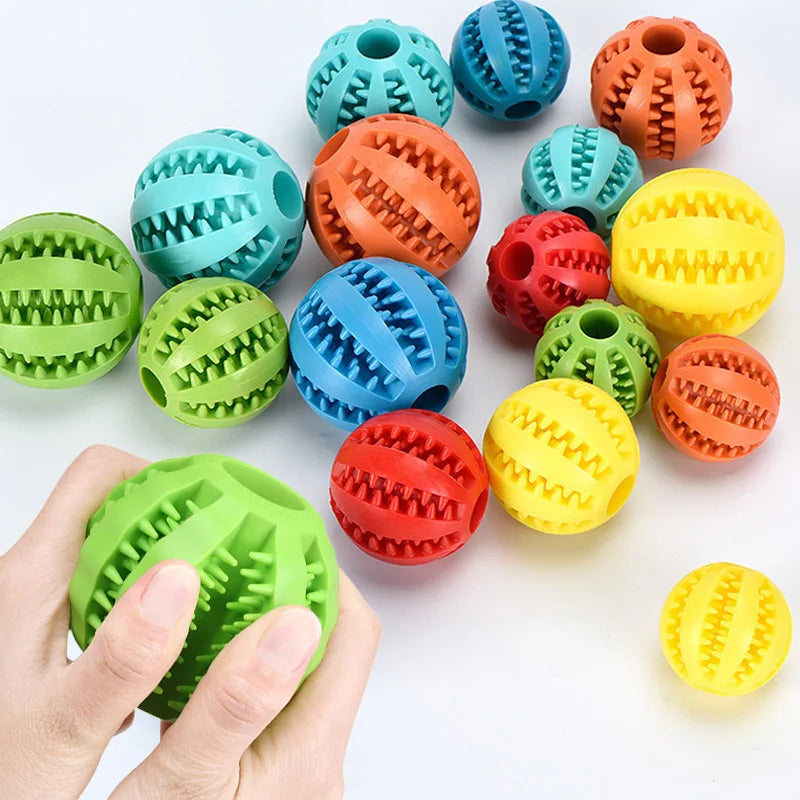 b0fgdgrw98 natural rubber pet dog toys dog chew toys tooth cleaning treat ball rubber ball pet cleaning teeth grinding leakage ball dog toy